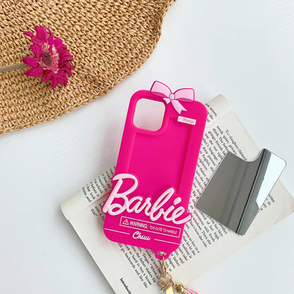 Barbie iPhone Case + PomPom Hanger