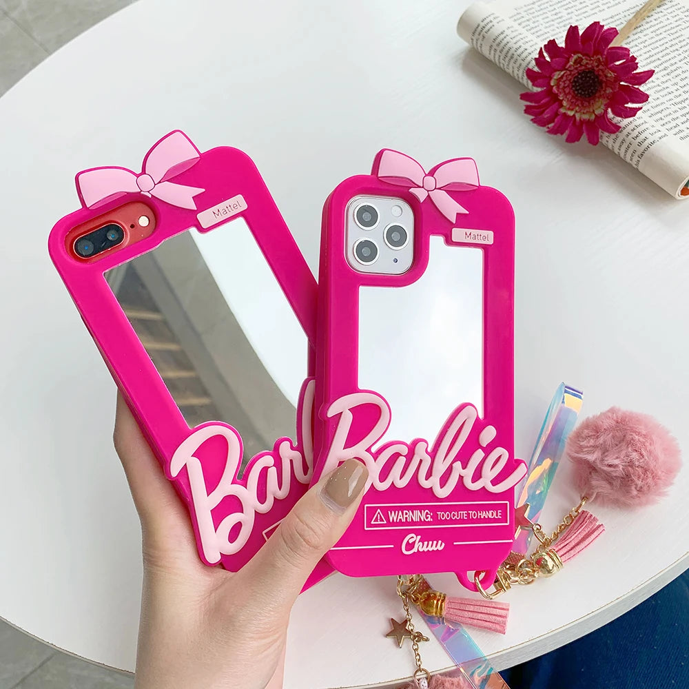 Barbie iPhone Case + PomPom Hanger