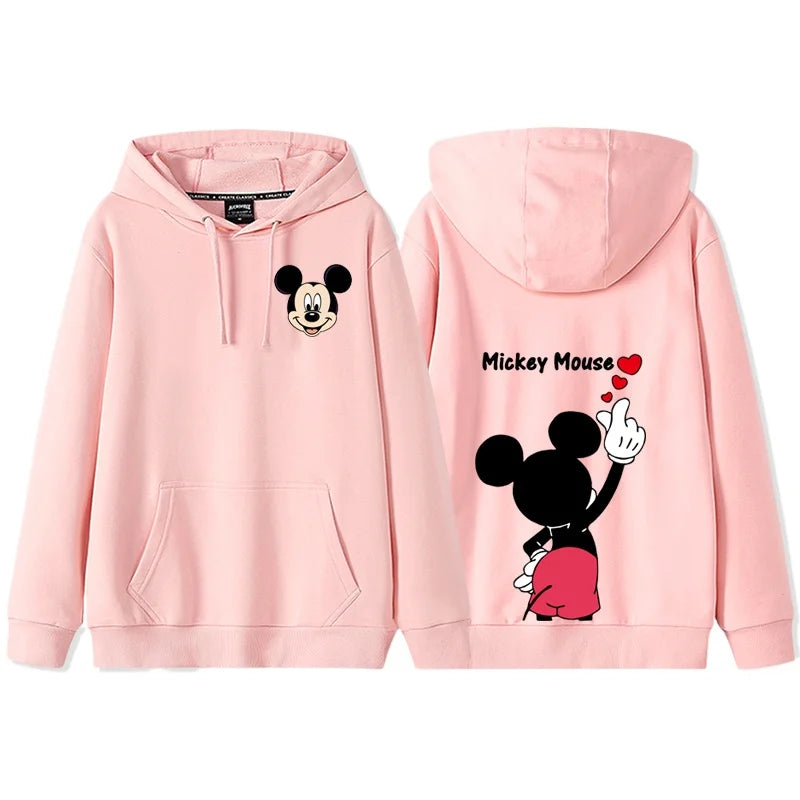 mickey mouse hoodie roze