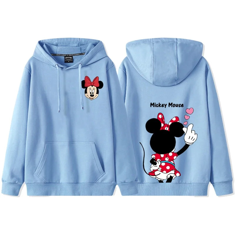 minnie mouse hoodie blauw